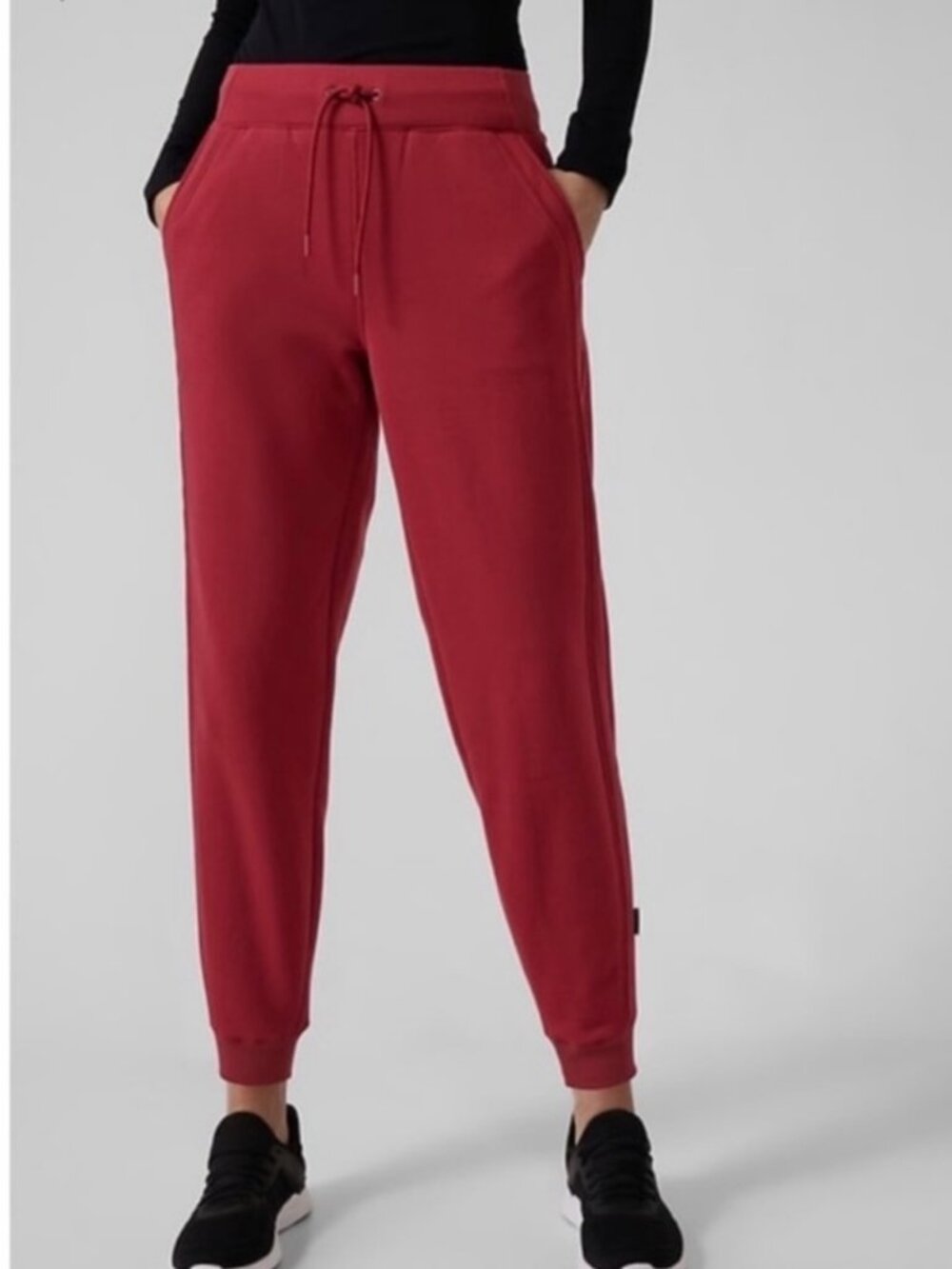 NWT Athleta Altitude Jogger in Polartec Power Stretch Decadent Red - Women's 1X